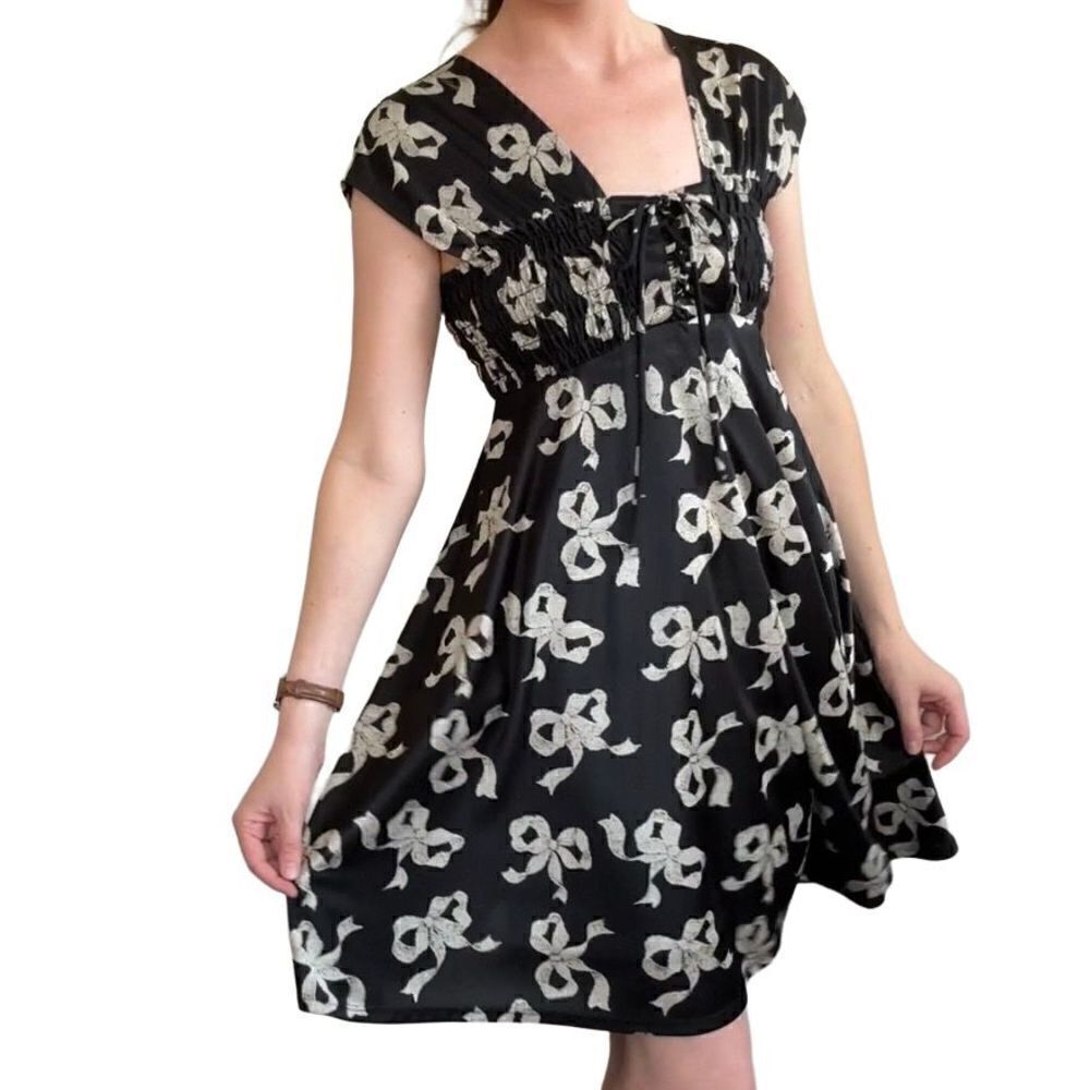 ‎Betsey Johnson Vintage Y2K Lace Up Mini Dress 6